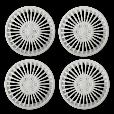 Wheel caps R14 "Mini-Cooper", white gloss, set 4 pcs.