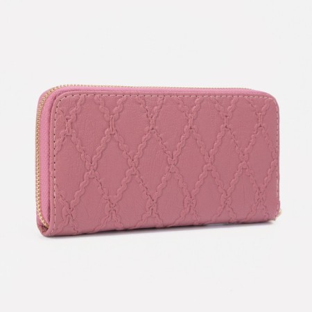 Women's wallet with lightning, pink color-1