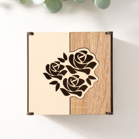 Combined "Roses" box 10.5x10x7 cm-2