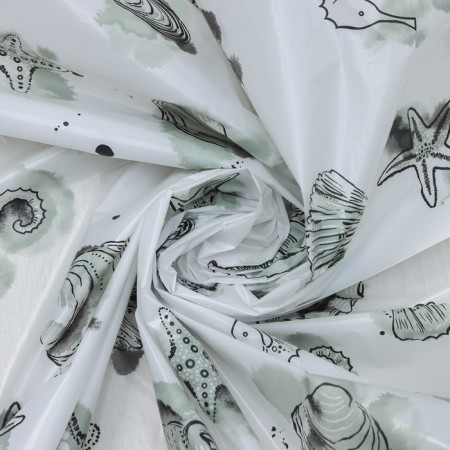 Bathon Curtain "Poseidon", 180 × 180 cm, black color-3