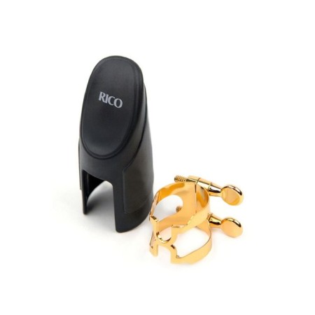 Ligature with a cap for the clarinet BB Rico HCL1G H-Ligature, gilded