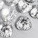 Buttons plastic 2 punctures Crystal "Heart" 1.7x1.7 cm set 25 pcs 2x5x5.5 cm