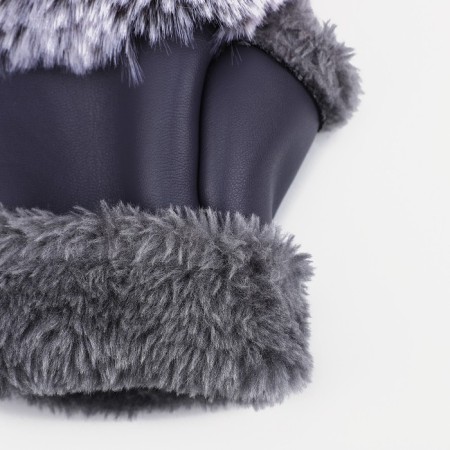Mittens female, dimensionless, with insulation, color gray color-2