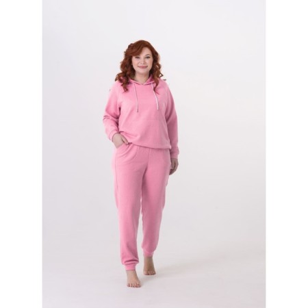 Female suit, size 54, pink color