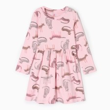 Dress for girls, pink color, height 122 cm