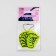 The reflective element "Cobra head", bilateral, 6.2 × 5.7 cm, color mix