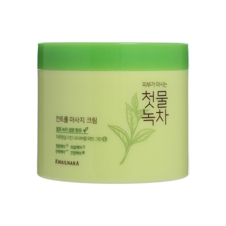 Facial Cream Welcos Green Tea Control Massage Cream, 300 g