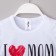 T-shirt Children's KAFTAN "Love MOM", White, height 110-116 (32)