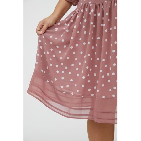Women's dress, size 52, pink color-5