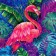 Wooden Figure Puzzle "Paradise Tropics", Round