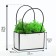 Bag for flowers white moisture -resistant, 22x10.5x13.5 cm