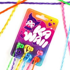 Hairpins, colored strands for hair on Kawaiii Kabika (6 pcs), 40 x 1.5 x 1 cm