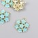 Decor for creativity Metal, enamel "Circle from forget -me -nots" 2.2x2.4 cm