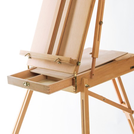 A sketch (beech), 50 x 34 x 11 cm, canvas height - 87 cm, legs - 90 cm, adjustable belt-1