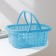 Storage basket with handles, 20.5 × 15.5 × 8 cm, color mix