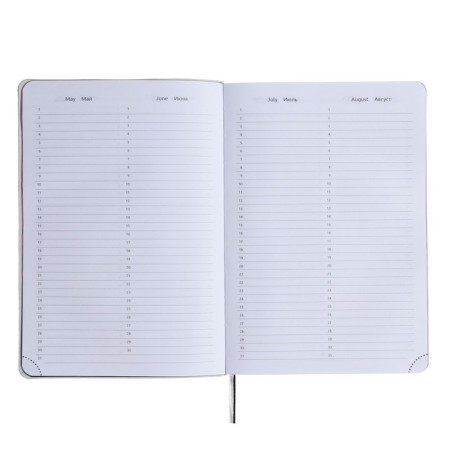 Leduced Diary A5, 160 sheets, Devente.note.realist, soft cover of artificial leather, color slice, Bullpower 70 g/m2, black-5