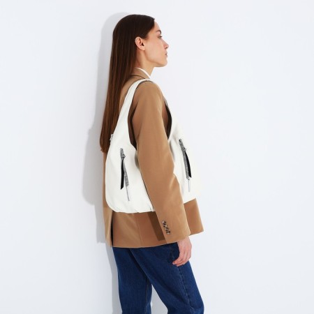 Load bag with lightning, 3 outer pockets, white color-7
