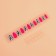 Leo patching nails, 12 pcs, with glue plates, almond shape, black, pink