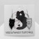 Acrylic earrings "cats" Spirits, black and white color