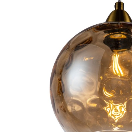 Suspended Indigo lamp, 11003/1p cognac. 1x40W, E14, 200x200x255/1771 mm, cognac color-3