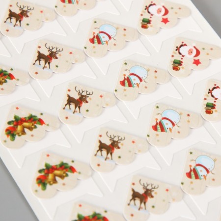 A set of corners with a pocket for photos 24 corners "New Year" 12.5x9 cm-1