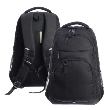 Youth backpack 47 x 32 x 17 cm, Grizzly, ergonomic back, laptop department, black
