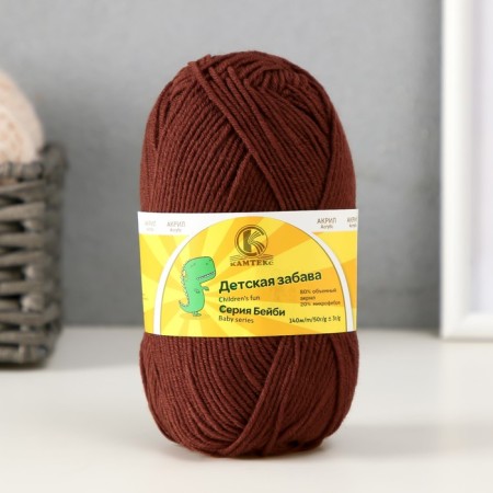 Yarn "Children's Fun" 20% microfiber, 80% acrylic 140m/50g (127 grill)-1