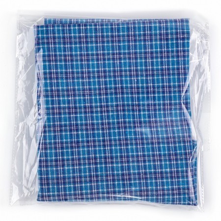 Lotty for needlework, fabric in a blue-blue cage 50*50 cm-4