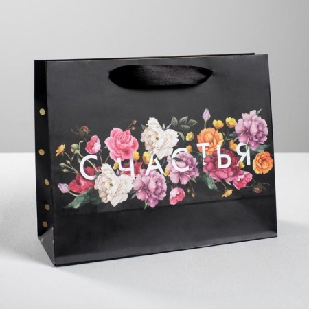 Gift package laminated, packaging, "Happiness", 22 x 17.5 x 8 cm-1