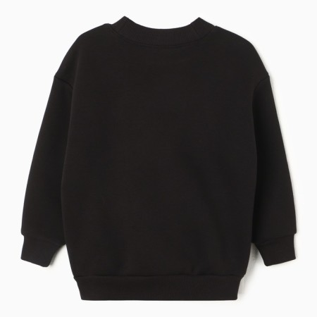 Sweatshirt for a boy, black color, size 116 cm-1