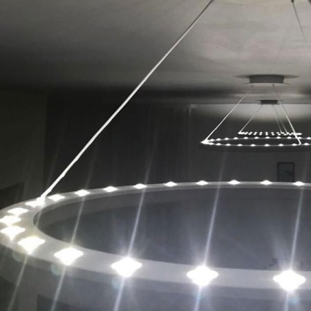 Suspended Citilux “Electron” CL710B64S, 65x65x40 cm, 1x64W, LED, white color-16