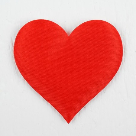 Decorative hearts, set 12 pcs., Size 1 pcs: 6.5 × 5 cm, red color-1
