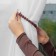 Picking for curtains “Beads from beads”, D = 1.3 cm, 30 cm, brown color