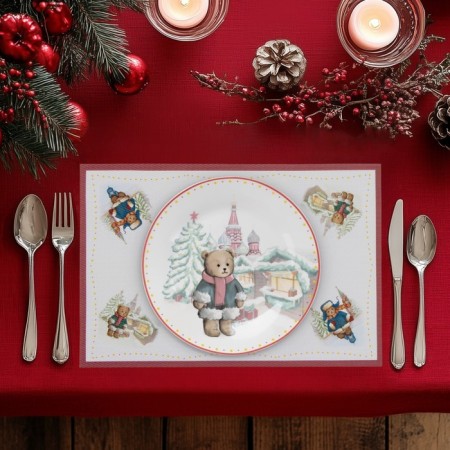 New Year's napkins on the table of the Moscow Bear, 4 pcs, serving, 45 × 30 cm