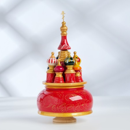 Musical souvenir "Temple", Russia manual painting-1