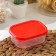 Container shade 150 ml, red color