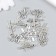 Decor for creativity Metal "Indicators" set 12 pcs silver 1.4x2.5 cm