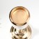Summary metal per 1 candle "Transparency" Mix gold 26x12x12 cm