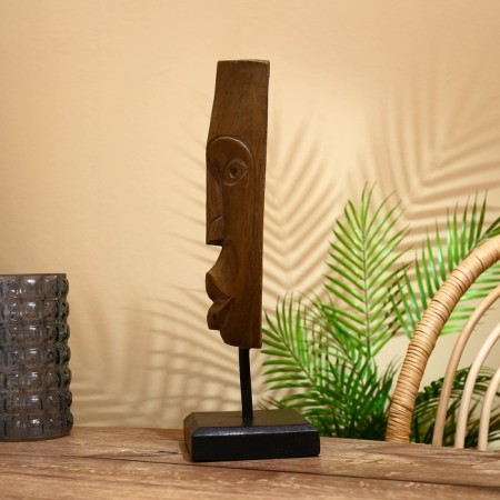Mask "Leni" on a stand, Albezia 42 cm-2
