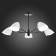 Ceiling EVOLUCE lamp. Sle103602-05. Satta. 5x40 watts, E14, 77x77x36.5 cm, black color, gold