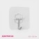 Self -adhesive hook, 5.6 × 5.6 × 2 cm, transparent