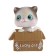 Happy Cat on a car panel shocking his head, SP23