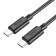 Hoco X88, Type-C cable-Type-C, 60W, 3 A, 1 m, fast charging, PVC, black