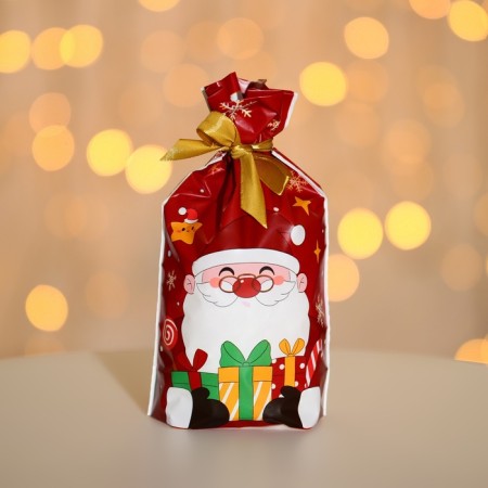 Polyethylene gift package with ties "Gifts", 15x23cm-1