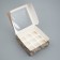 Folding box for 9 cupcakes with a “Cozy New Year” window, 25 x 25 x 10 cm, New Year