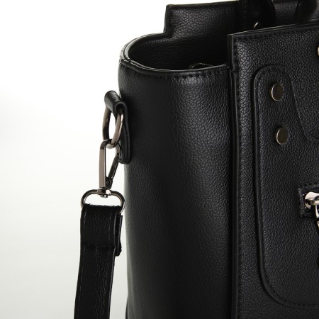 Bag Women's Tout, on a zipper, black color-4