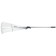 Fan, wire rake, 15 teeth, metal, sliding, metal stalk