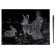 Family engraving with the effect of silver "Rabbits"