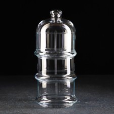 Set of glass containers Villa Patisserie, with a lid, one capacity of 500 ml, 3 pcs