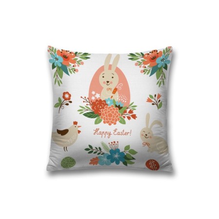 Pillowess decorative "Happy Easter", on a zipper, size 45x45 cm